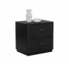 Sunpan Etienne Nightstand - Front Side Angle with Decor - Sunpan Etienne Nightstand - Front Side Angle with Decor
