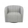 Sunpan Garrison Swivel Lounge Chair Front Dove
