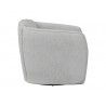 Sunpan Garrison Swivel Lounge Chair Side Dove