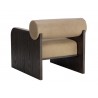 Sunpan Coburn Lounge Chair Dark Brown - Sahara Sand Leather Back