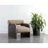 Sunpan Coburn Lounge Chair Dark Brown - Sahara Sand Leather