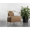 Sunpan Cicero Lounge Armchair - Milliken Cognac - Lifestyle
