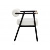 Sunpan Sova Dining Armchair - Copenhagen White Side