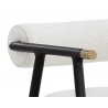 Sunpan Sova Dining Armchair - Copenhagen White Arm