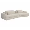 Sunpan Baela Sofa - Danny Cream - Front Side Angle - Sunpan Baela Sofa - Danny Cream - Front Side Angle