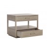Sunpan Bridgerton Nightstand - Front Side Opened Angle