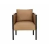 Sunpan Wilder Lounge Chair - Ludlow Sesame Leather Front - Sunpan Wilder Lounge Chair - Ludlow Sesame Leather Front