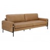 Sunpan Camus Sofa - Ludlow Sesame Leather - Front Side Angle