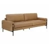 Sunpan Camus Sofa - Ludlow Sesame Leather - Front Side Angle - Sunpan Camus Sofa - Ludlow Sesame Leather - Front Side Angle