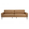 Sunpan Camus Sofa - Ludlow Sesame Leather - Front Angle