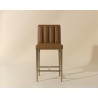 Sunpan Wilbur Counter stool - Milliken Cognac Front