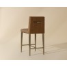 Sunpan Wilbur Counter stool - Milliken Cognac Back