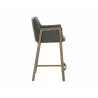 Sunpan Bernadette Counter Stool - Kendall Grey Side - Sunpan Bernadette Counter Stool - Kendall Grey Side