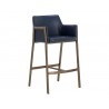 Sunpan Bernadette Barstool - Bravo Admiral - Front Side Angle