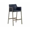 Sunpan Bernadette Barstool - Bravo Admiral - Front Side Angle - Sunpan Bernadette Barstool - Bravo Admiral - Front Side Angle
