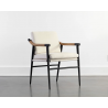 Sunpan Meadow Dining Armchair in Heather Ivory Tweed - Lifestyle