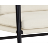 Sunpan Meadow Dining Armchair in Heather Ivory Tweed - Seat Frame