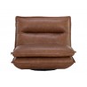 Sunpan Colson Swivel Armless Chair - Cognac Leather - Front Angle