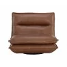 Sunpan Colson Swivel Armless Chair - Cognac Leather - Front Angle - Sunpan Colson Swivel Armless Chair - Cognac Leather - Front Angle