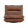 Sunpan Colson Swivel Armless Chair - Cognac Leather