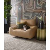 Sunpan Paget Glider Lounge Chair - Camel Leather 4