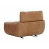 Sunpan Paget Glider Lounge Chair - Camel Leather Back - Sunpan Paget Glider Lounge Chair - Camel Leather Back