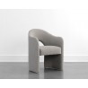 Sunpan Anaya Dining Armchair - Altro Cappuccino - Front Side View