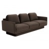 Sunpan Everton Sofa Dark Brown - Front Side Angle