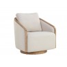 Sunpan Tasia Swivel Lounge Chair Effie Linen