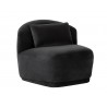Sunpan Soraya Swivel Armless Chair - Shadow Grey