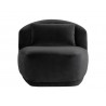 Sunpan Soraya Swivel Armless Chair - Shadow Grey Front