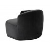Sunpan Soraya Swivel Armless Chair - Shadow Grey Back
