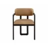 Sunpan Madrone Dining Armchair Brown - Ludlow Sesame Leather - Front Angle - Sunpan Madrone Dining Armchair Brown - Ludlow Sesame Leather - Front Angle