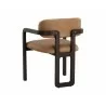 Sunpan Madrone Dining Armchair Brown - Ludlow Sesame Leather - Back Side Angle - Sunpan Madrone Dining Armchair Brown - Ludlow Sesame Leather - Back Side Angle