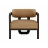 Sunpan Madrone Lounge Chair Front Brown - Ludlow Sesame Leather - Front Angle - Sunpan Madrone Lounge Chair Front Brown - Ludlow Sesame Leather - Front Angle