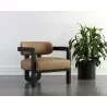 Sunpan Madrone Lounge Chair Brown - Ludlow Sesame Leather - Lifestyle - Sunpan Madrone Lounge Chair Brown - Ludlow Sesame Leather - Lifestyle
