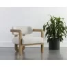 Sunpan Madrone Lounge Chair Rustic Oak - Heather Ivory Tweed - Lifestyle - Sunpan Madrone Lounge Chair Rustic Oak - Heather Ivory Tweed - Lifestyle