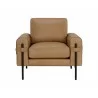Sunpan Camus Armchair - Ludlow Sesame Leather - Front Angle - Sunpan Camus Armchair - Ludlow Sesame Leather - Front Angle