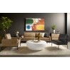 Sunpan Camus Armchair - Ludlow Sesame Leather - Lifestyle
