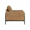 Sunpan Camus Armchair - Ludlow Sesame Leather - Side Angle - Sunpan Camus Armchair - Ludlow Sesame Leather - Side Angle