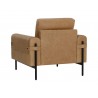 Sunpan Camus Armchair - Ludlow Sesame Leather - Back Side Angle