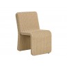 Sunpan Edessa Dining Chair Natural - Front Side Angle