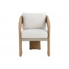 unpan Pylos Dining Armchair - louis cream Natural Front