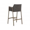 Sunpan Bernadette Barstool - Kendall Grey - Back Side Angle