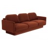 Sunpan Everton Sofa Rust - Front Side Angle
