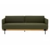 Sunpan Saul Sofa - Copenhagen Olive Front - Sunpan Saul Sofa - Copenhagen Olive Front
