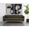 Sunpan Saul Sofa - Copenhagen Olive