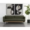 Sunpan Saul Sofa - Copenhagen Olive - Sunpan Saul Sofa - Copenhagen Olive