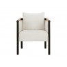 Sunpan Wilder Lounge Chair - Heather Ivory Tweed Front