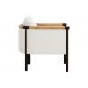 Sunpan Wilder Lounge Chair - Heather Ivory Tweed Side